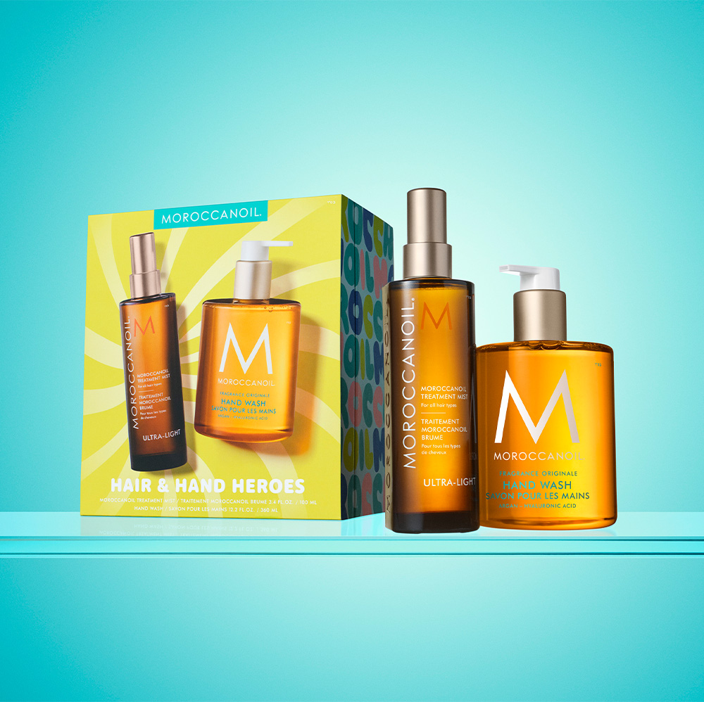 HAIR & HAND HEROES (TRATAMIENTO MOROCCANOIL EN BRUMA Y JAB&Oacute;N DE MANOS)